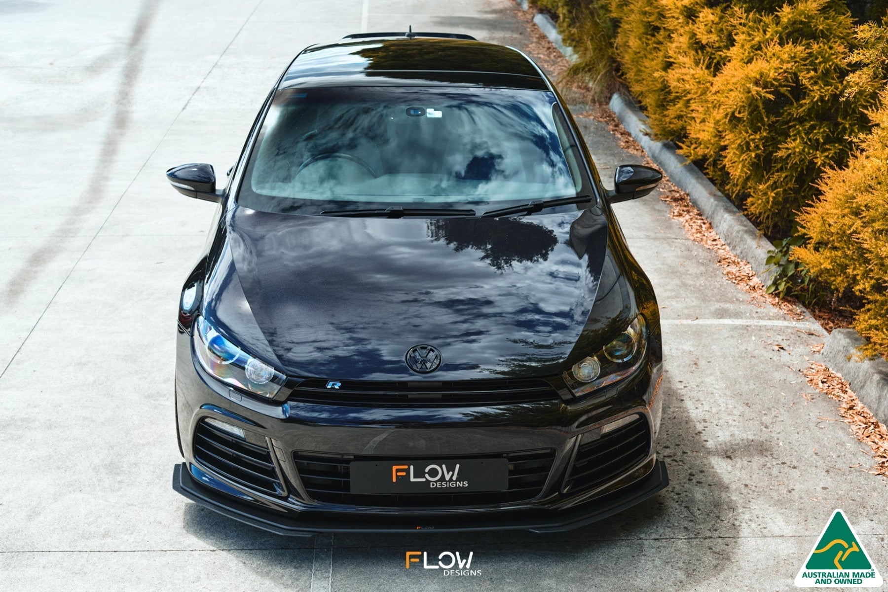 FLOW Designs  Scirocco R PFL V3 Front Lip Splitter Extensions (Pair) - MODE Auto Concepts