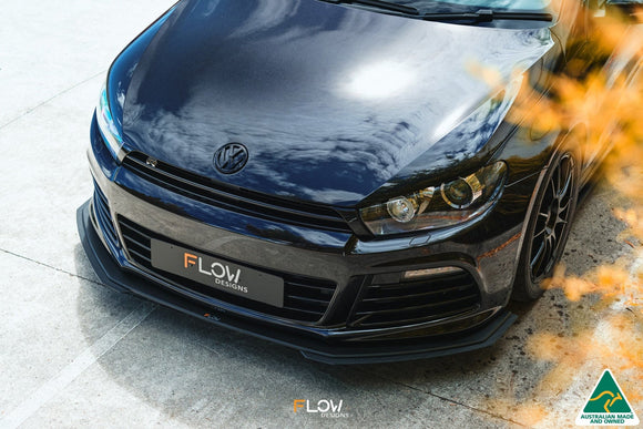 FLOW Designs  Scirocco R PFL V3 Front Lip Splitter Extensions (Pair) - MODE Auto Concepts