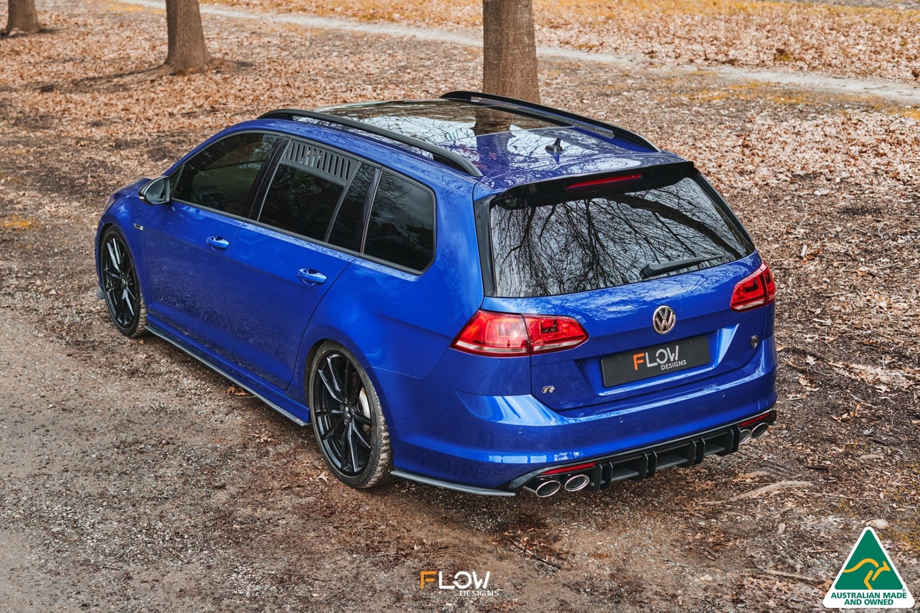 FLOW Designs  MK7 Golf R Wagon Rear Spats V3 (Pair) - MODE Auto Concepts
