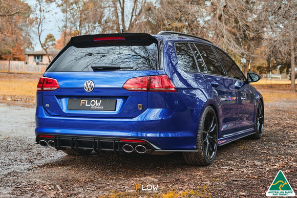FLOW Designs  MK7 Golf R Wagon Side Skirt Splitter Winglets (Pair) - MODE Auto Concepts