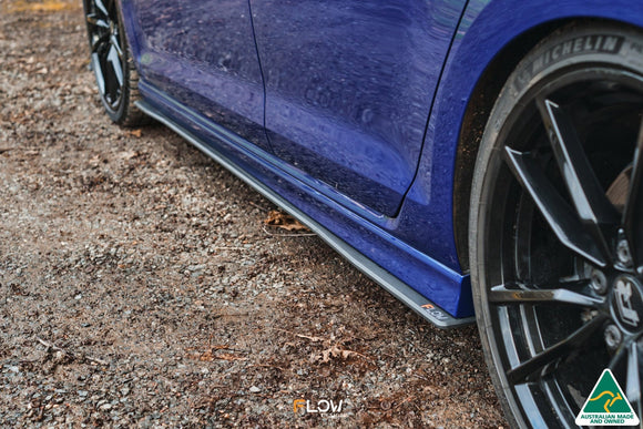 FLOW Designs  MK7 Golf R Wagon Side Skirt Splitters V3 (Pair) - MODE Auto Concepts