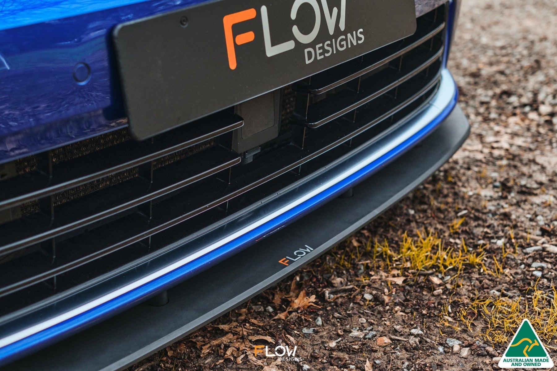 FLOW Designs  MK7 Golf R Wagon Chassis Mounted Front Lip Splitter V3 - MODE Auto Concepts