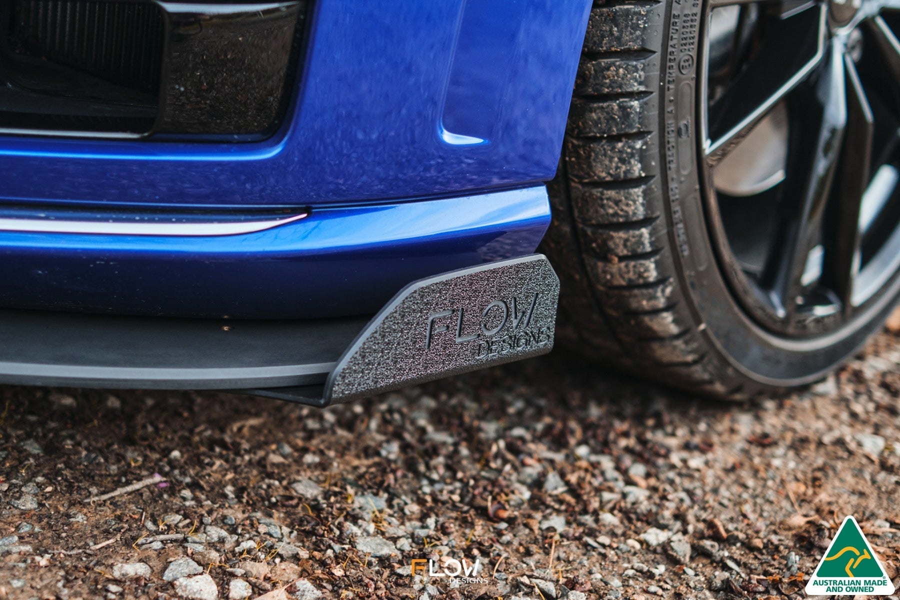 FLOW Designs  MK7 Golf R Wagon Front Lip Splitter Winglets (Pair) - MODE Auto Concepts