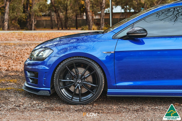FLOW Designs  MK7 Golf R Wagon Front Lip Splitter Winglets (Pair) - MODE Auto Concepts