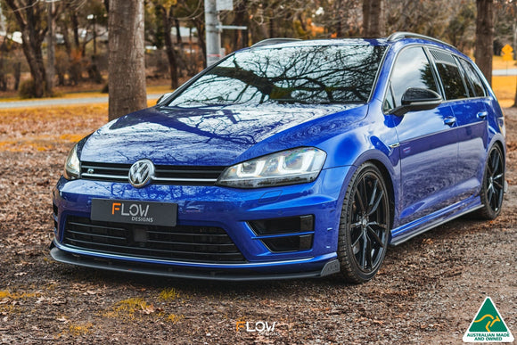 FLOW Designs  MK7 Golf R Wagon Front Lip Splitter Winglets (Pair) - MODE Auto Concepts