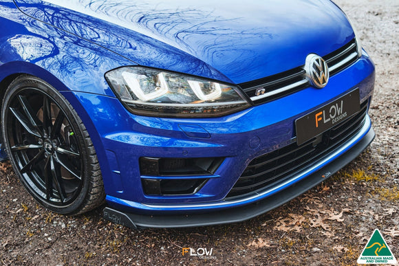 FLOW Designs  MK7 Golf R Wagon Chassis Mounted Front Lip Splitter V3 - MODE Auto Concepts