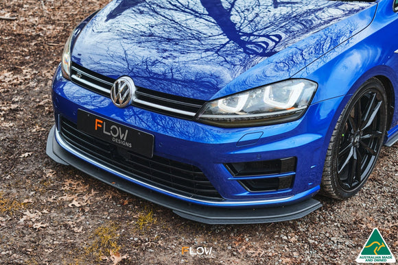FLOW Designs  MK7 Golf R Wagon Chassis Mounted Front Lip Splitter V3 - MODE Auto Concepts