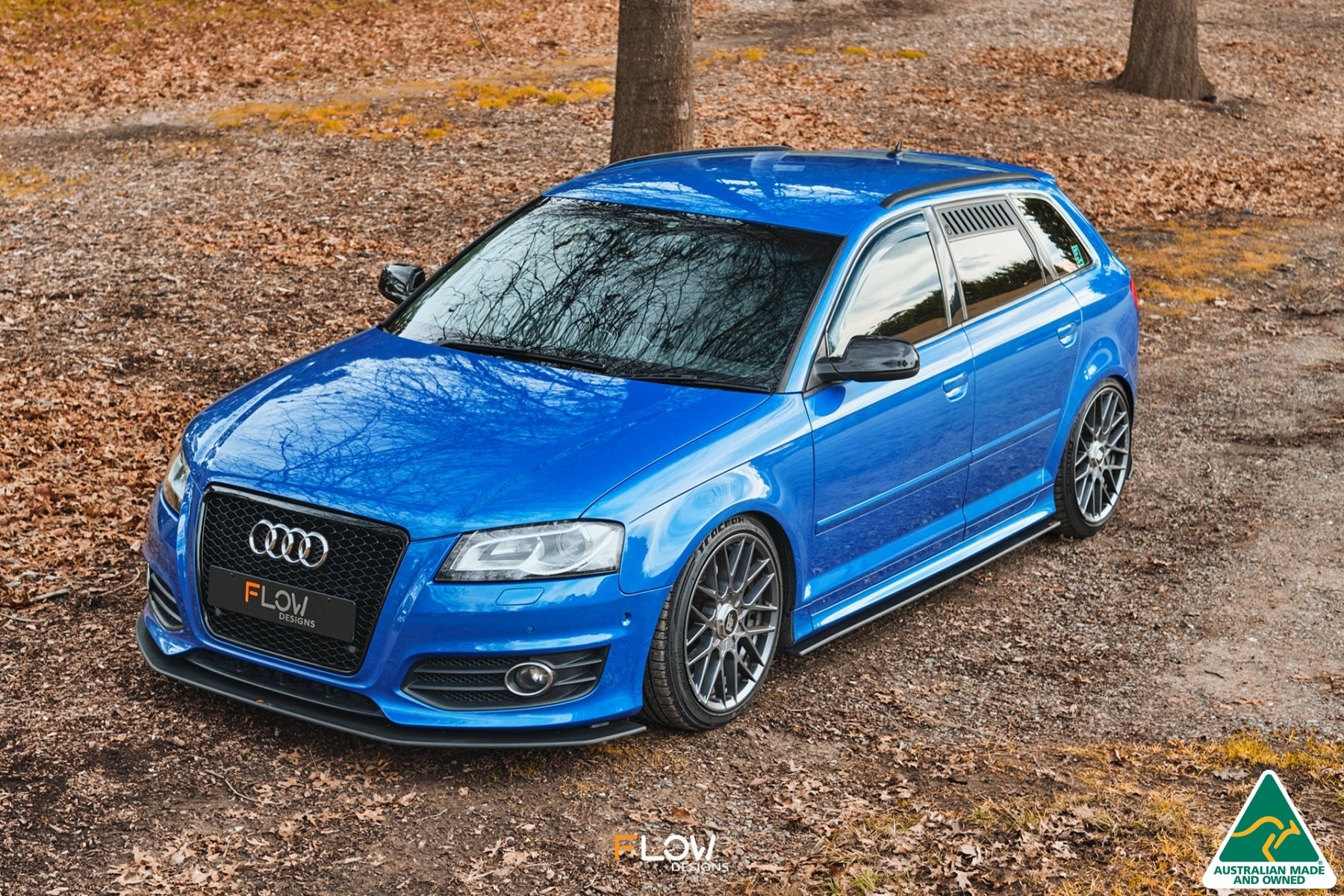 FLOW Designs  S3 8P2 Hatch (FL) Side Skirt Splitters V3 (Pair) - MODE Auto Concepts