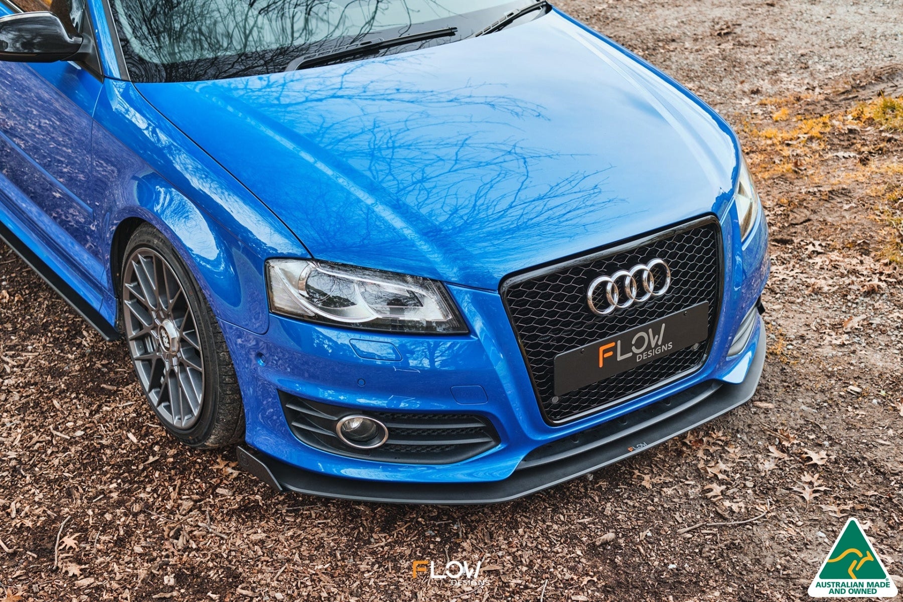 FLOW Designs  S3 8P2 Hatch (FL) Front Lip Splitter Winglets (Pair) - MODE Auto Concepts