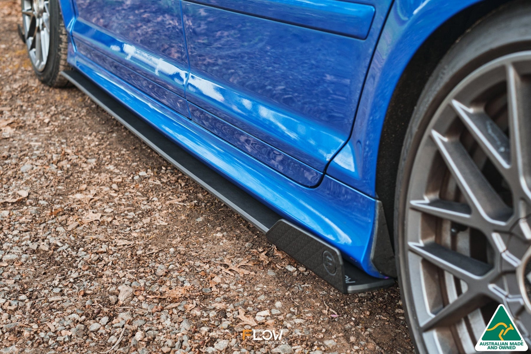 FLOW Designs  S3 8P2 Hatch (FL) Side Skirt Splitter Winglets (Pair) - MODE Auto Concepts