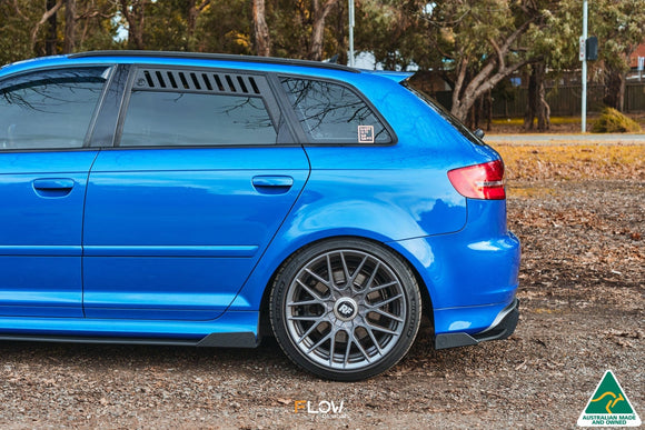 FLOW Designs  S3 8P2 Hatch (FL) Side Skirt Splitter Winglets (Pair) - MODE Auto Concepts