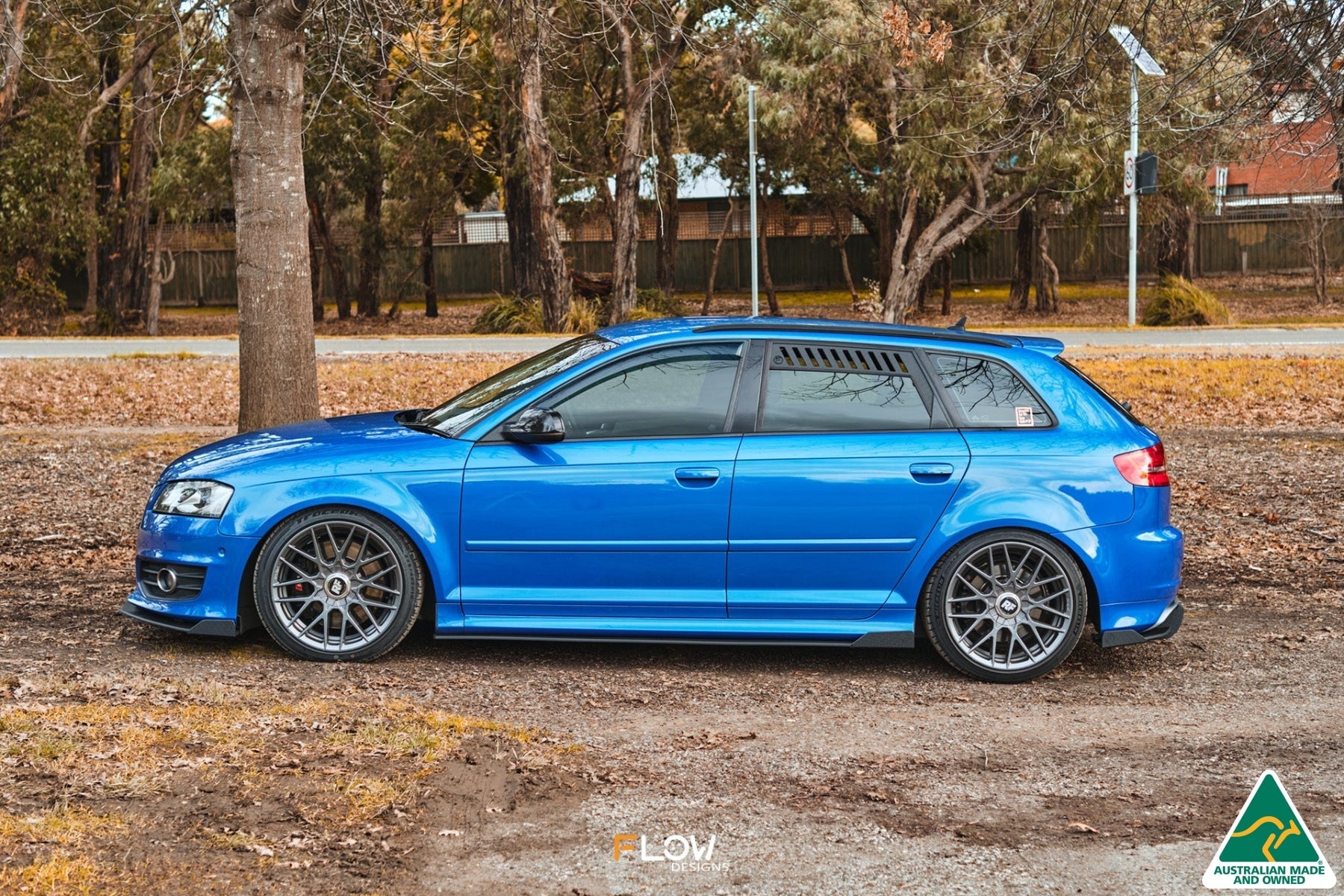 FLOW Designs  S3 8P2 Hatch (FL) Side Skirt Splitters V3 (Pair) - MODE Auto Concepts