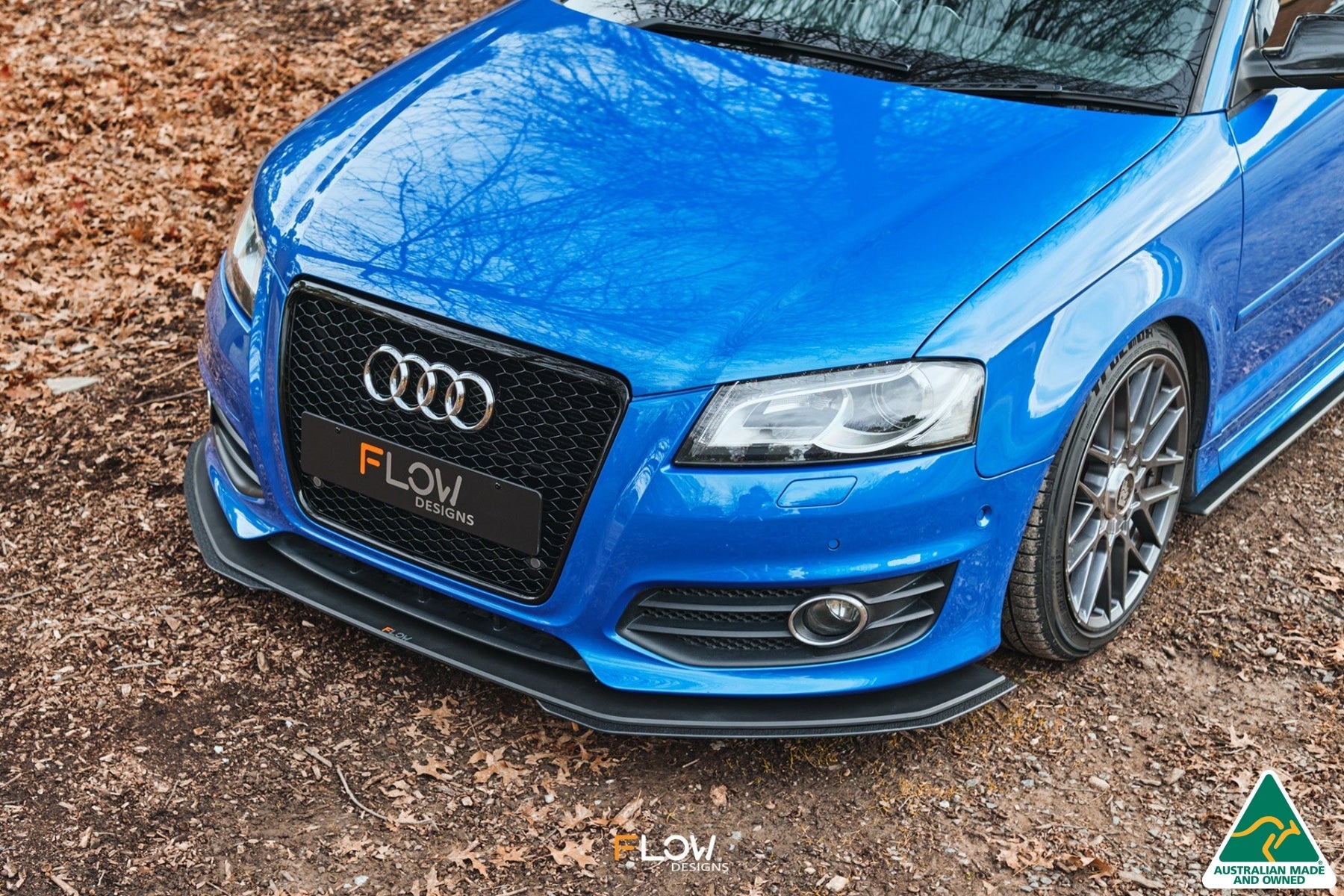 FLOW Designs  S3 8P2 Hatch (FL) Front Lip Splitter V3 - MODE Auto Concepts