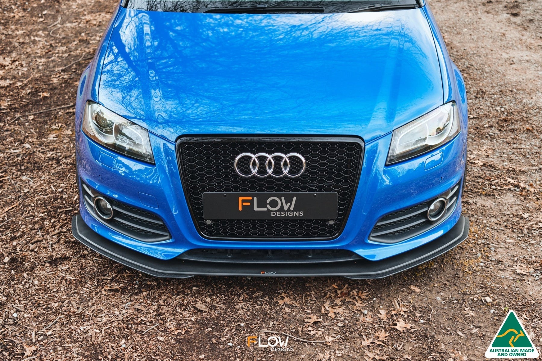 FLOW Designs  S3 8P2 Hatch (FL) Front Lip Splitter Extensions (Pair) - MODE Auto Concepts