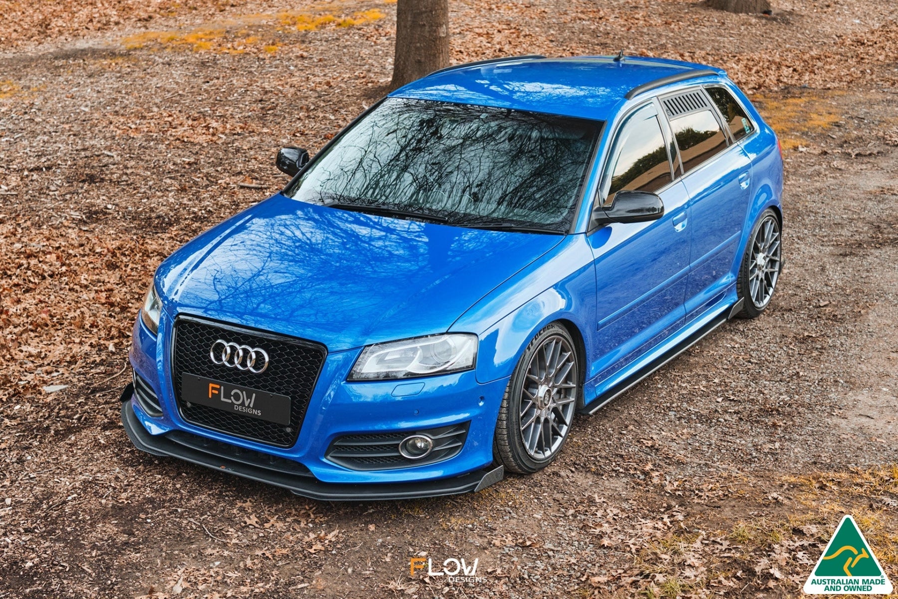 FLOW Designs  S3 8P2 Hatch (FL) Front Lip Splitter V3 - MODE Auto Concepts