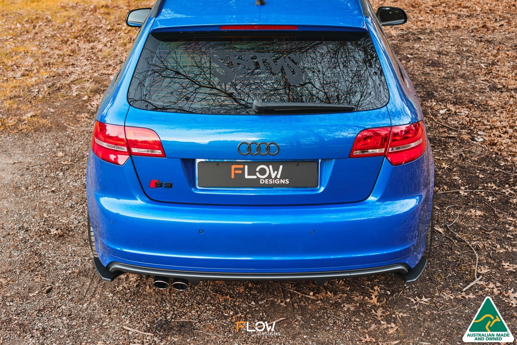 FLOW Designs  S3 8P2 Hatch (Facelift) Rear Spats V3 (Pair) - MODE Auto Concepts