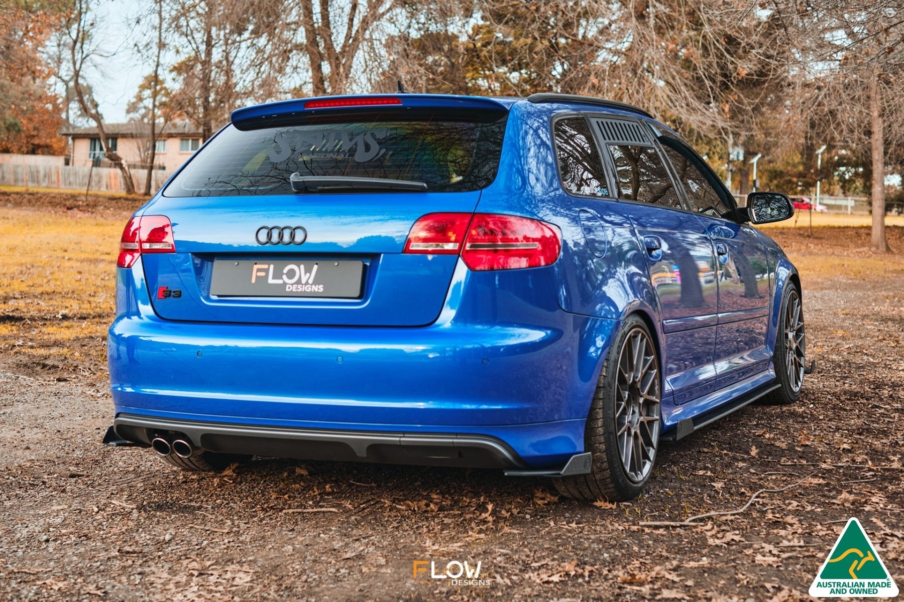 FLOW Designs  S3 8P2 Hatch (Facelift) Rear Spats V3 (Pair) - MODE Auto Concepts