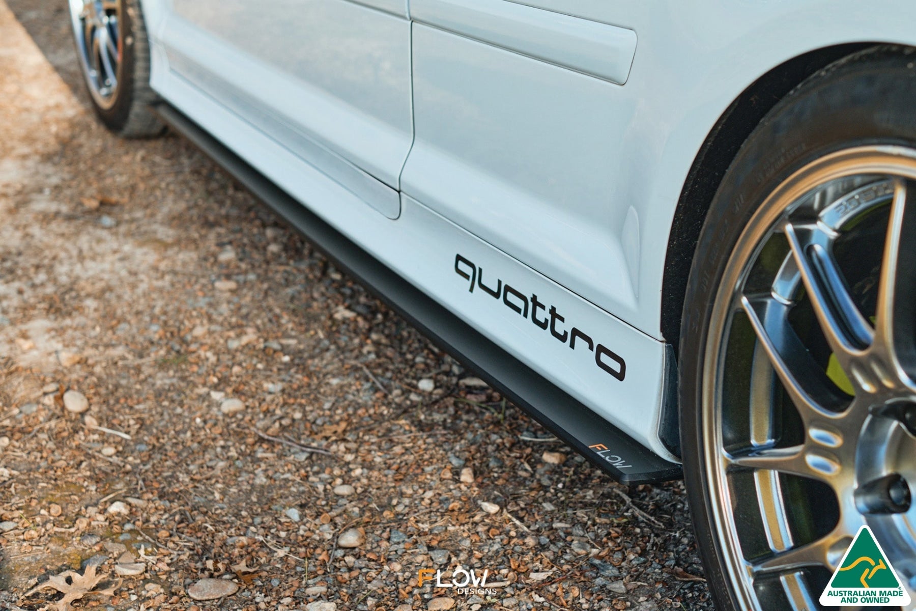 FLOW Designs  S3 8P Hatch (PFL) Side Skirt Splitters V3 (Pair) - MODE Auto Concepts