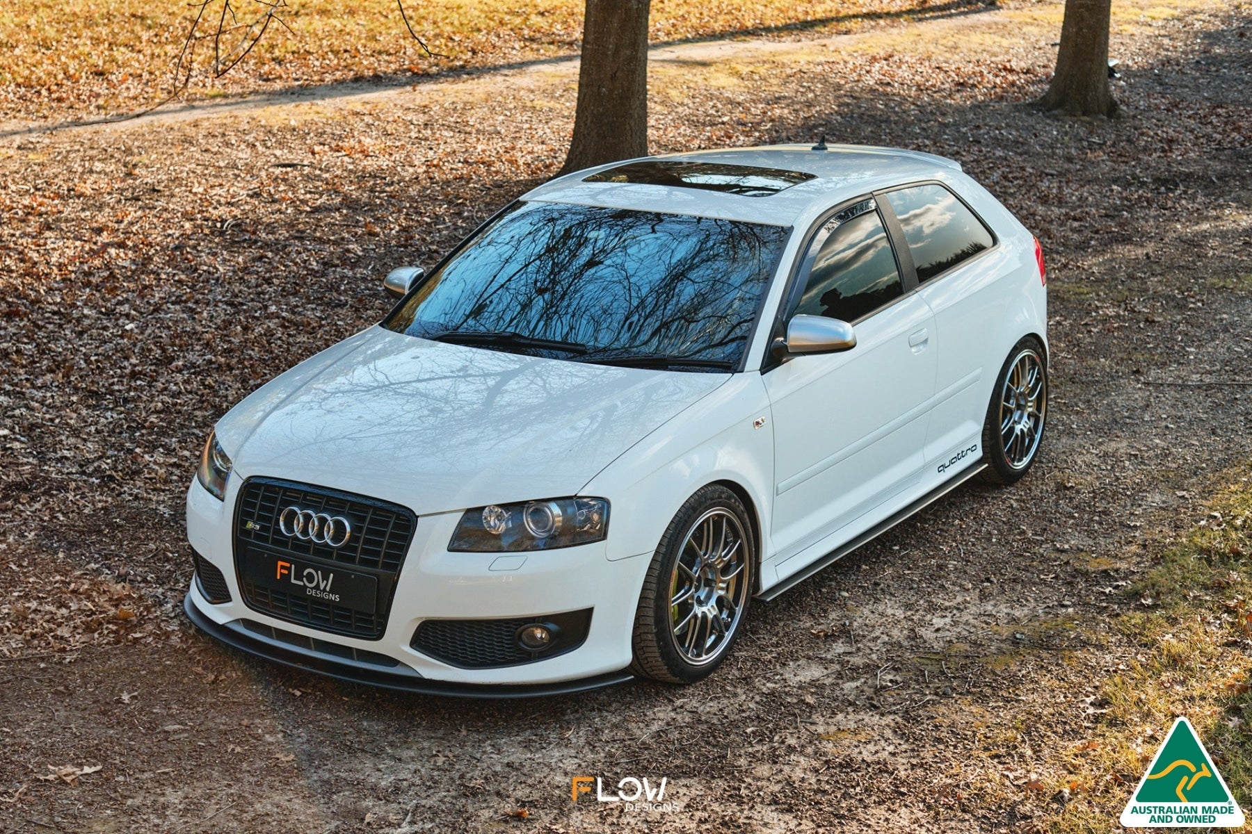FLOW Designs  S3 8P Hatch (PFL) Front Lip Splitter V3 - MODE Auto Concepts