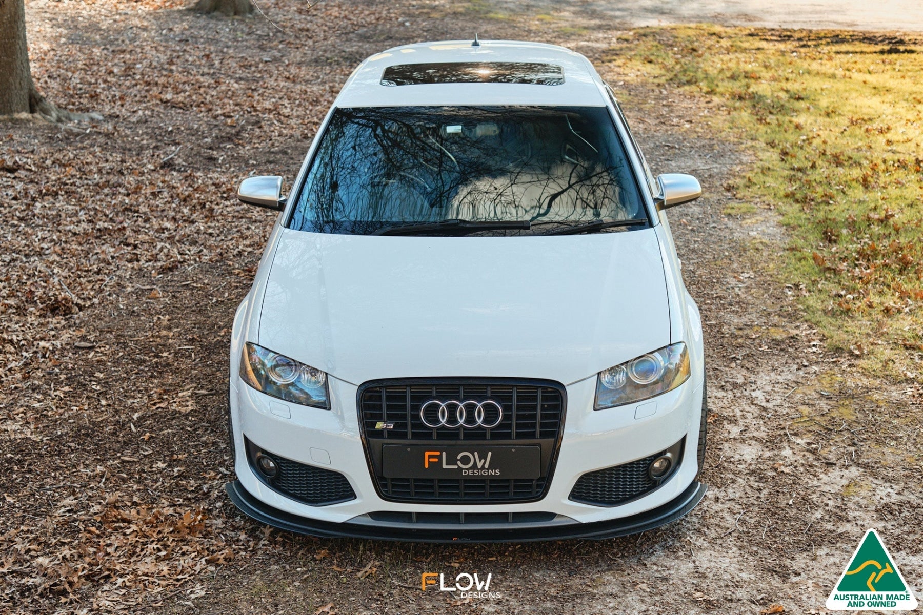 FLOW Designs  S3 8P Hatch (PFL) Front Lip Splitter Extensions (Pair) - MODE Auto Concepts