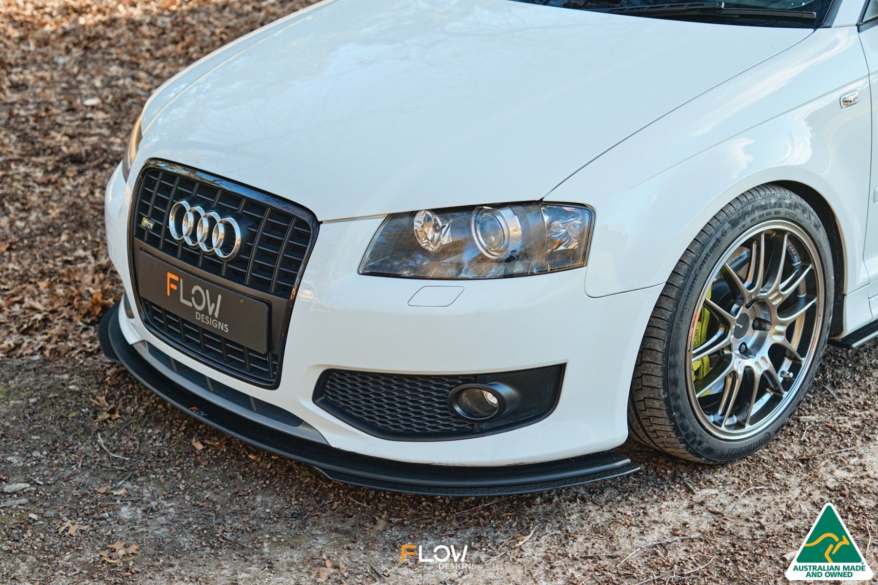 FLOW Designs  S3 8P Hatch (PFL) Front Lip Splitter Extensions (Pair) - MODE Auto Concepts