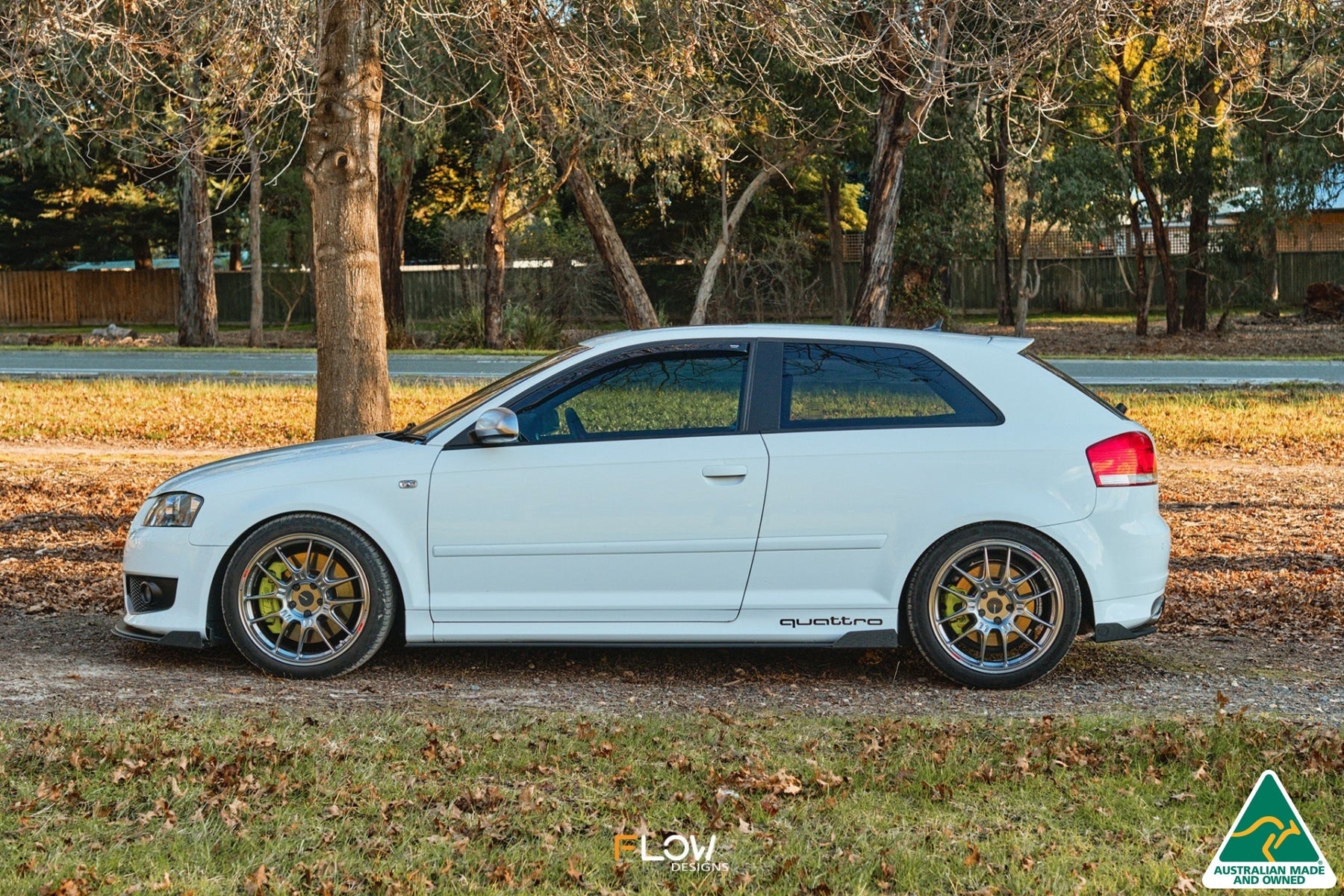 FLOW Designs  S3 8P Hatch (PFL) Side Skirt Splitter Winglets (Pair) - MODE Auto Concepts