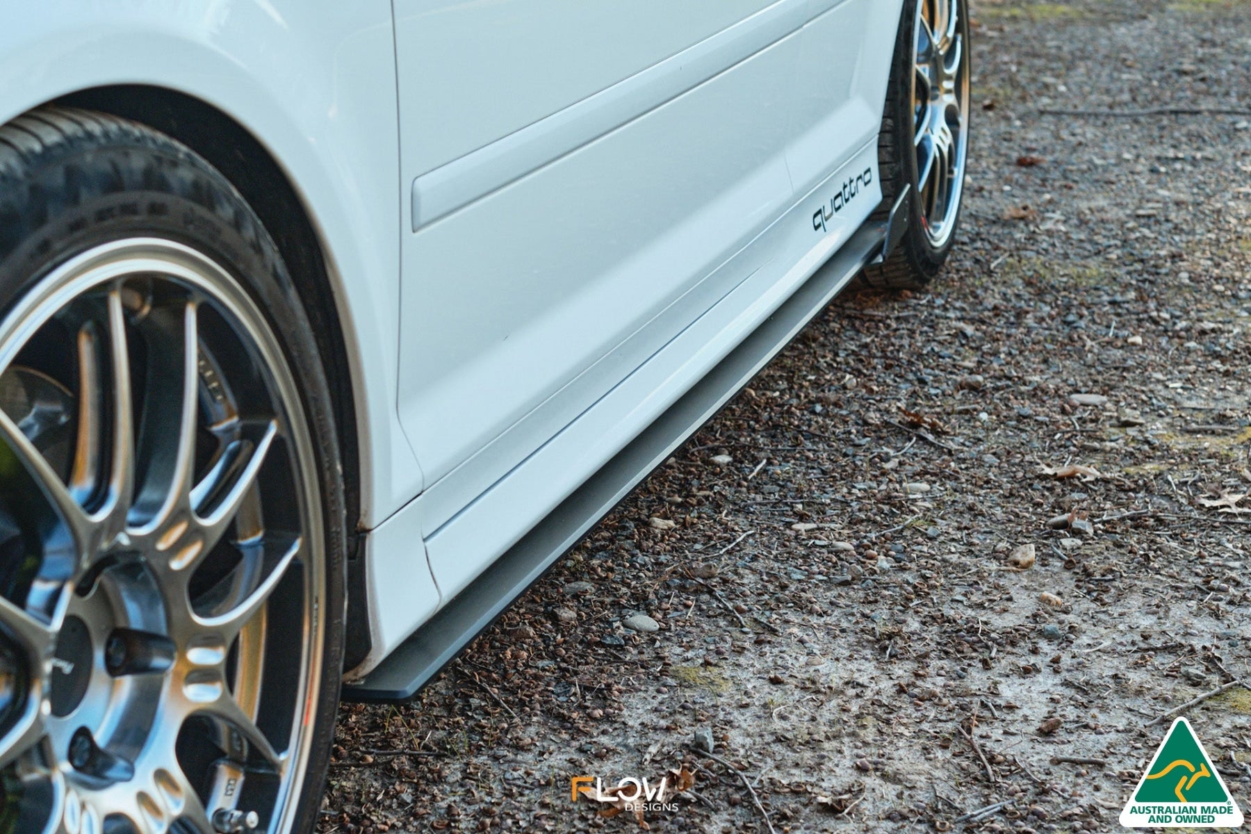 FLOW Designs  S3 8P Hatch (PFL) Side Skirt Splitter Winglets (Pair) - MODE Auto Concepts