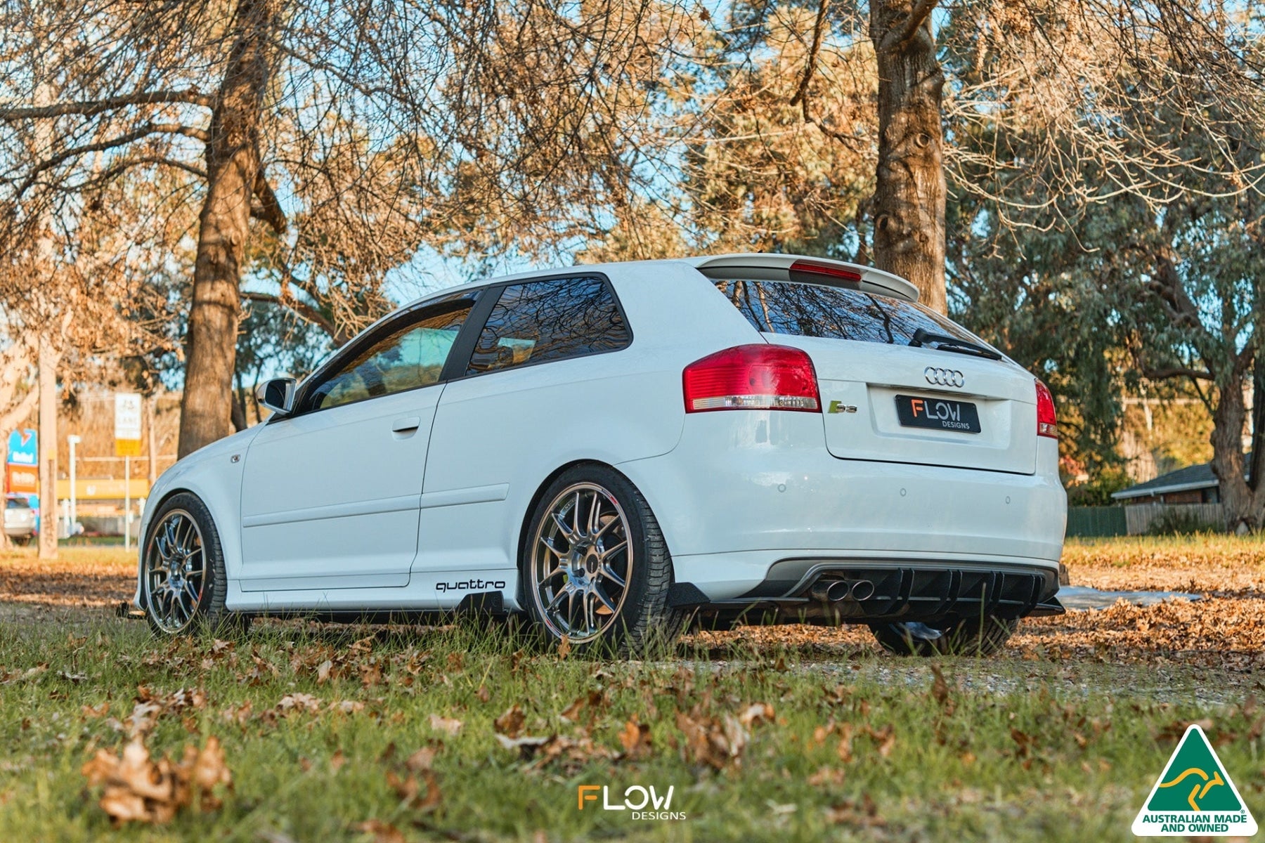 FLOW Designs  S3 8P Hatch (PFL) Rear Spat Winglets (Pair) - MODE Auto Concepts