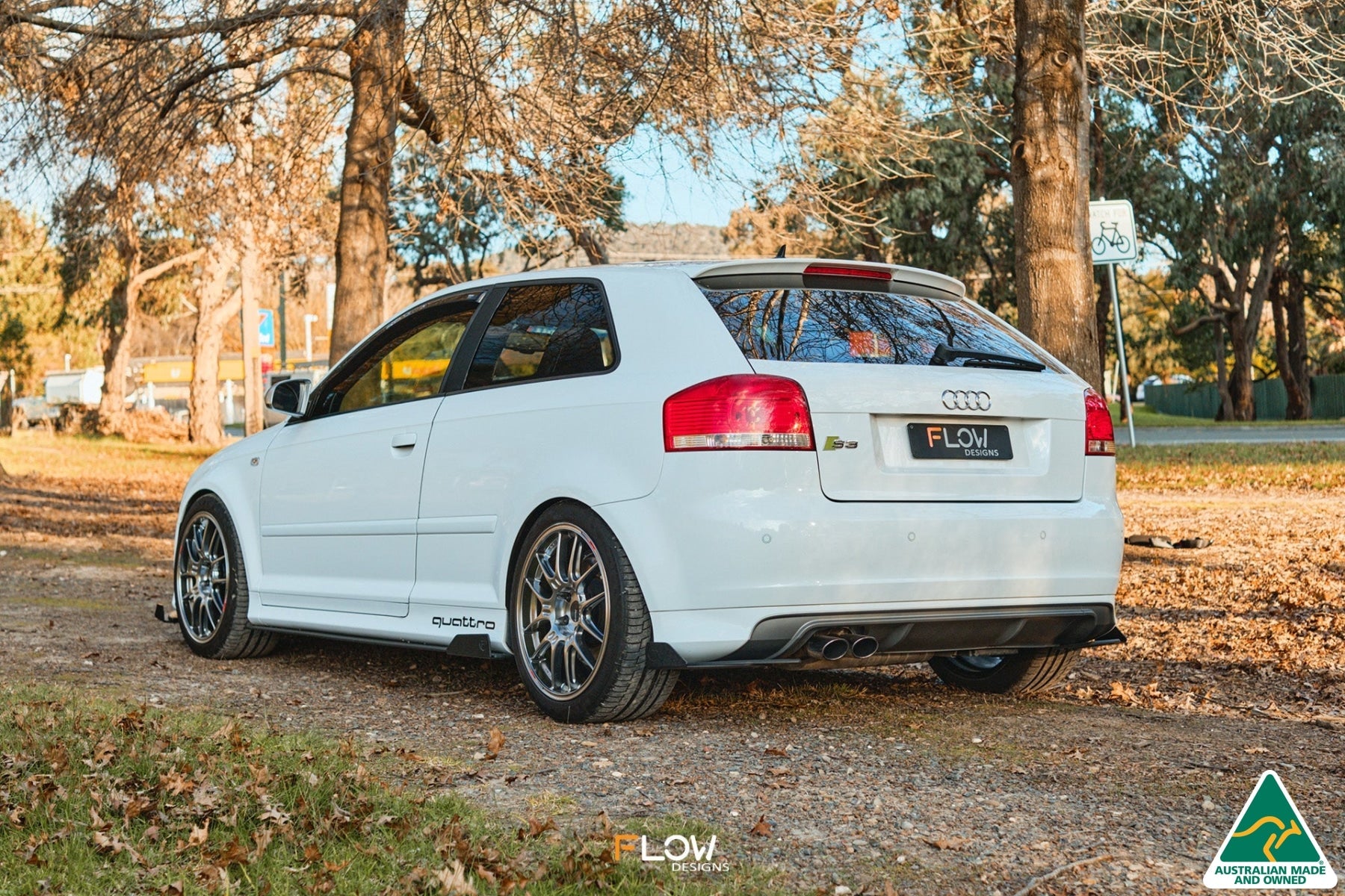 FLOW Designs  S3 8P Hatch (PFL) Rear Spats V3 (Pair) - MODE Auto Concepts
