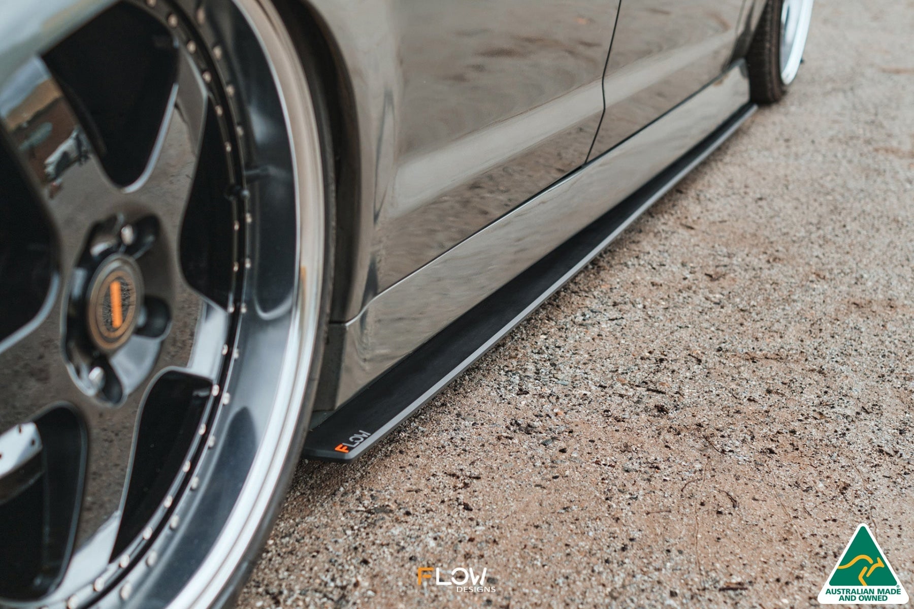 FLOW Designs  VE Commodore Ute Side Skirt Splitters (Pair) - 0