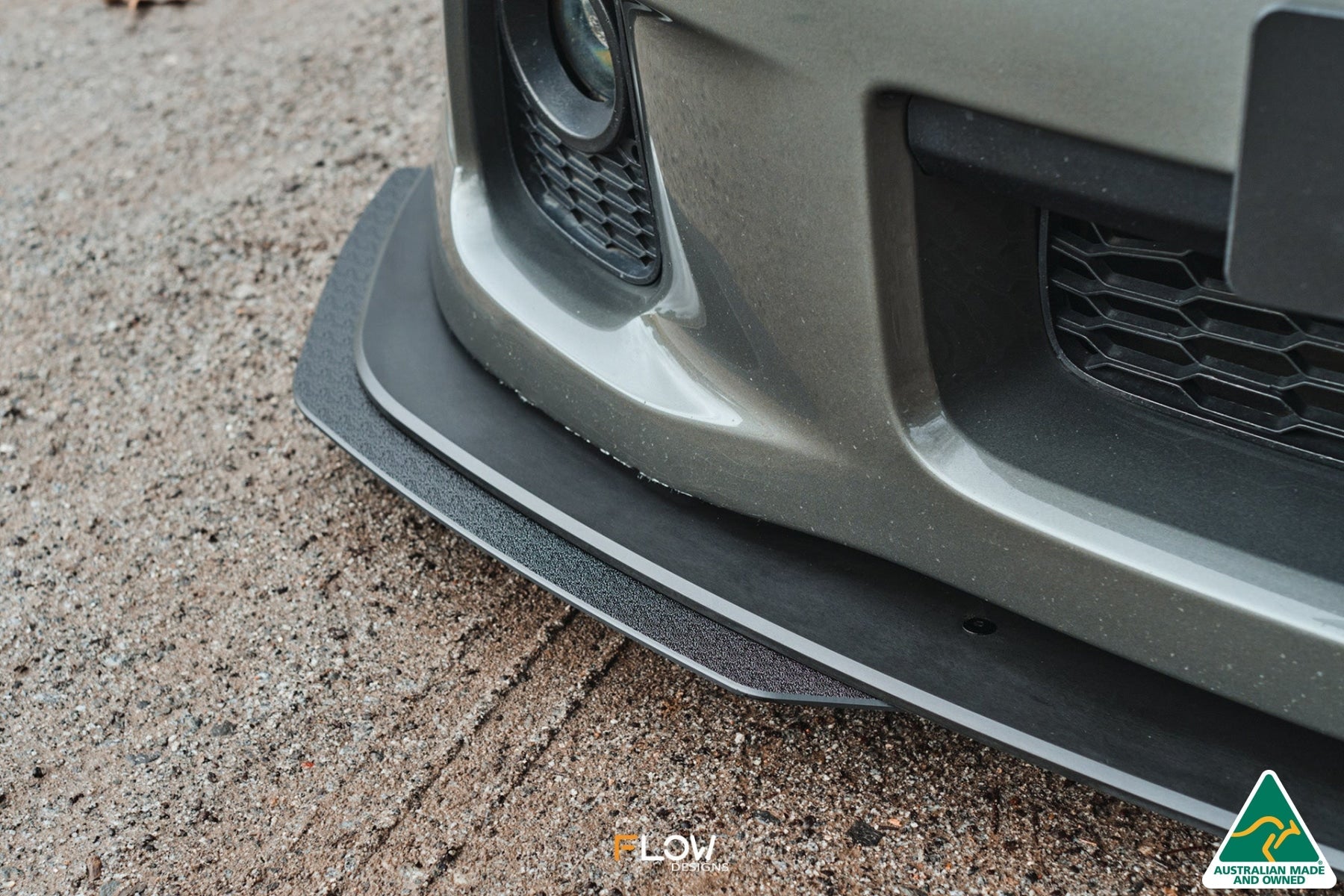 FLOW Designs  VE Commodore Ute Front Lip Splitter Extensions (Pair) - 0