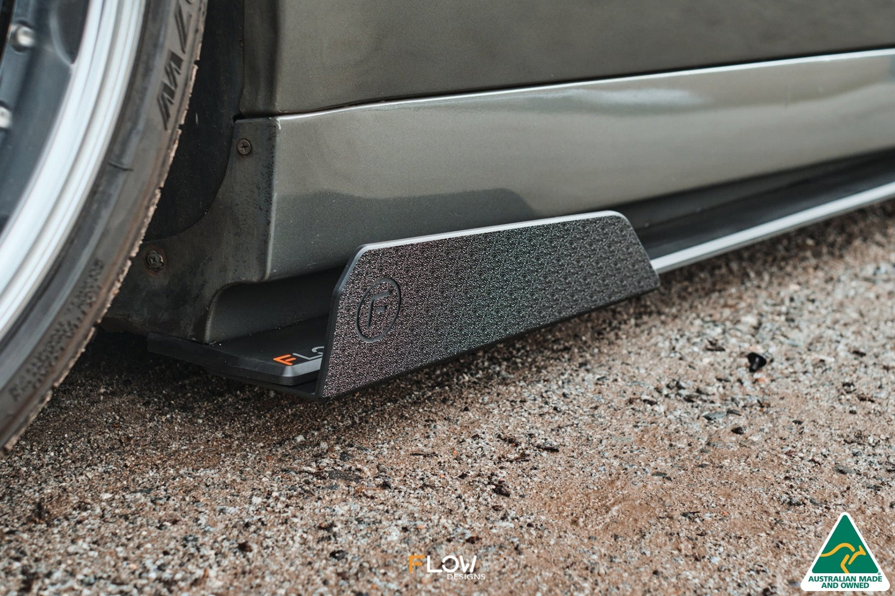 FLOW Designs  VE Commodore Ute Side Skirt Splitter Winglets (Pair) - 0