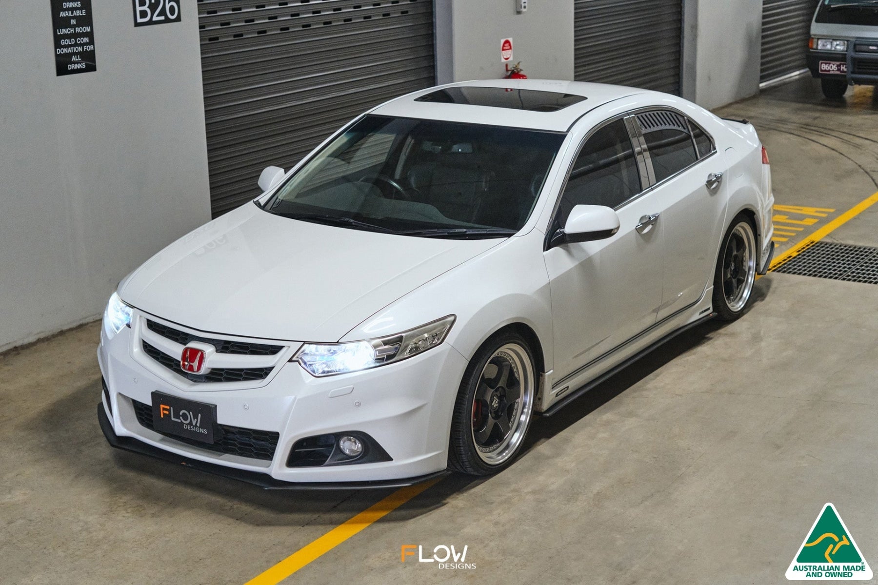 FLOW Designs  CU2 Accord Euro Front Lip Splitter - Modulo - MODE Auto Concepts