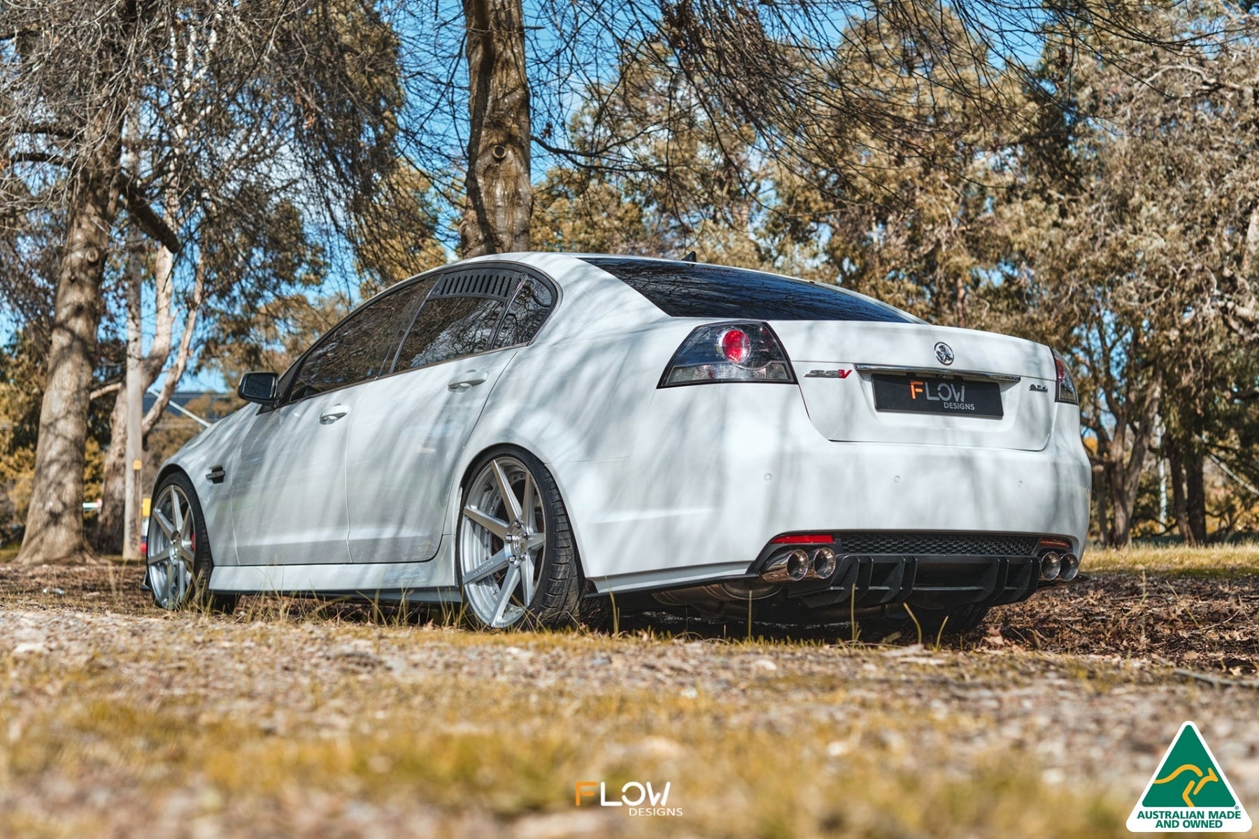 FLOW Designs  VE Commodore S2 Sedan Rear Spats (Pair) - MODE Auto Concepts