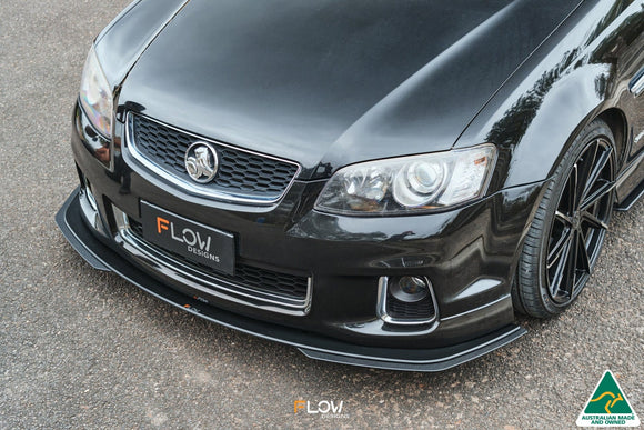 FLOW Designs  VE Commodore S2 Wagon Front Lip Splitter Extensions (Pair) - MODE Auto Concepts