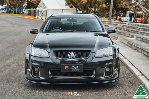 FLOW Designs  VE Commodore S2 Wagon Front Lip Splitter Extensions (Pair) - MODE Auto Concepts