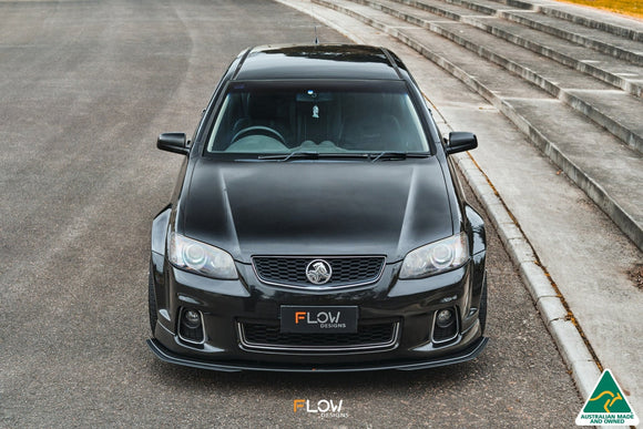 FLOW Designs  VE Commodore S2 Wagon Front Lip Splitter Extensions (Pair) - MODE Auto Concepts
