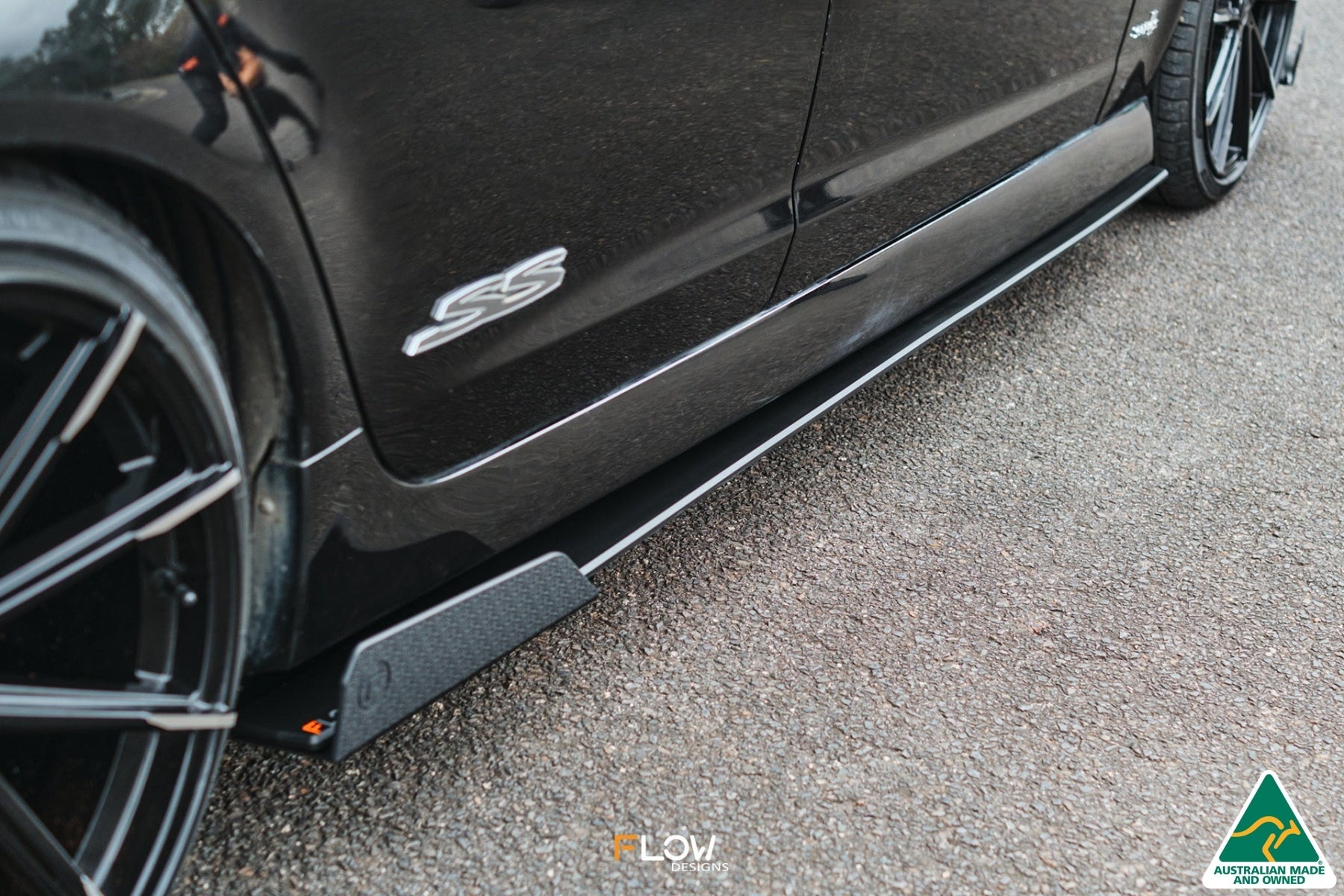 FLOW Designs  VE Commodore S2 Wagon Side Skirt Splitters (Pair) - MODE Auto Concepts
