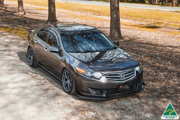 FLOW Designs  CU2 Accord Euro Front Lip Splitter Extensions - Standard (Pair) - MODE Auto Concepts
