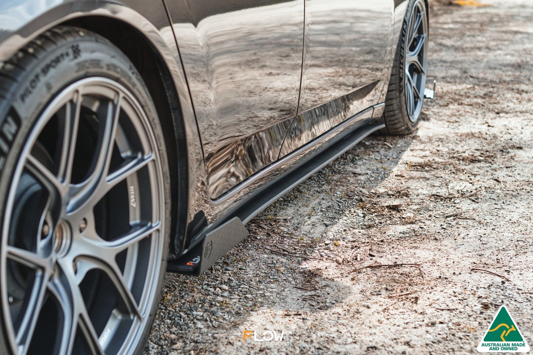 FLOW Designs  CU2 Accord Euro Side Skirt Splitters - Standard (Pair) - MODE Auto Concepts