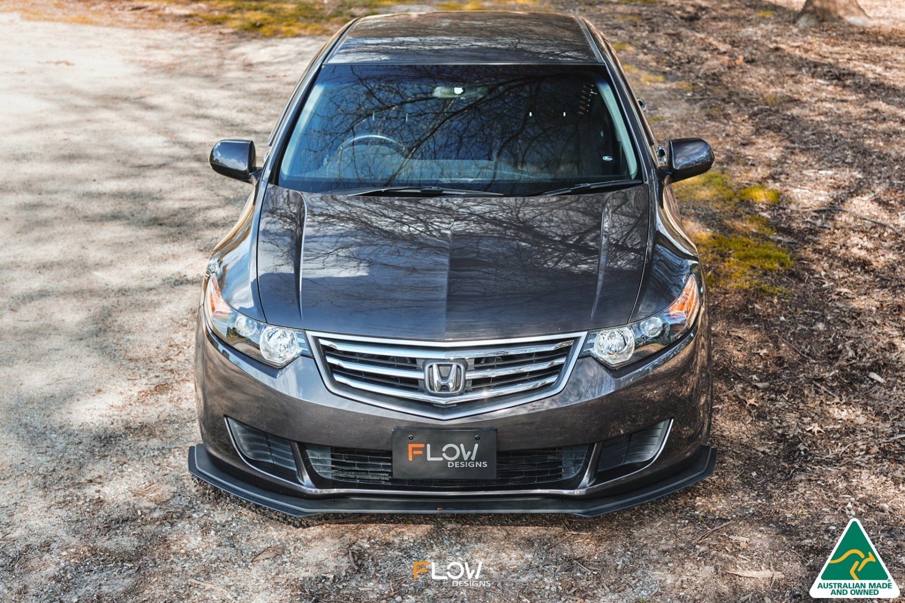 FLOW Designs  CU2 Accord Euro Front Lip Splitter Extensions - Standard (Pair) - MODE Auto Concepts