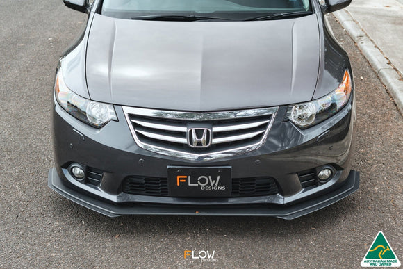 FLOW Designs  CU2 Accord Euro Front Lip Splitter Extensions - Standard (Pair) - MODE Auto Concepts
