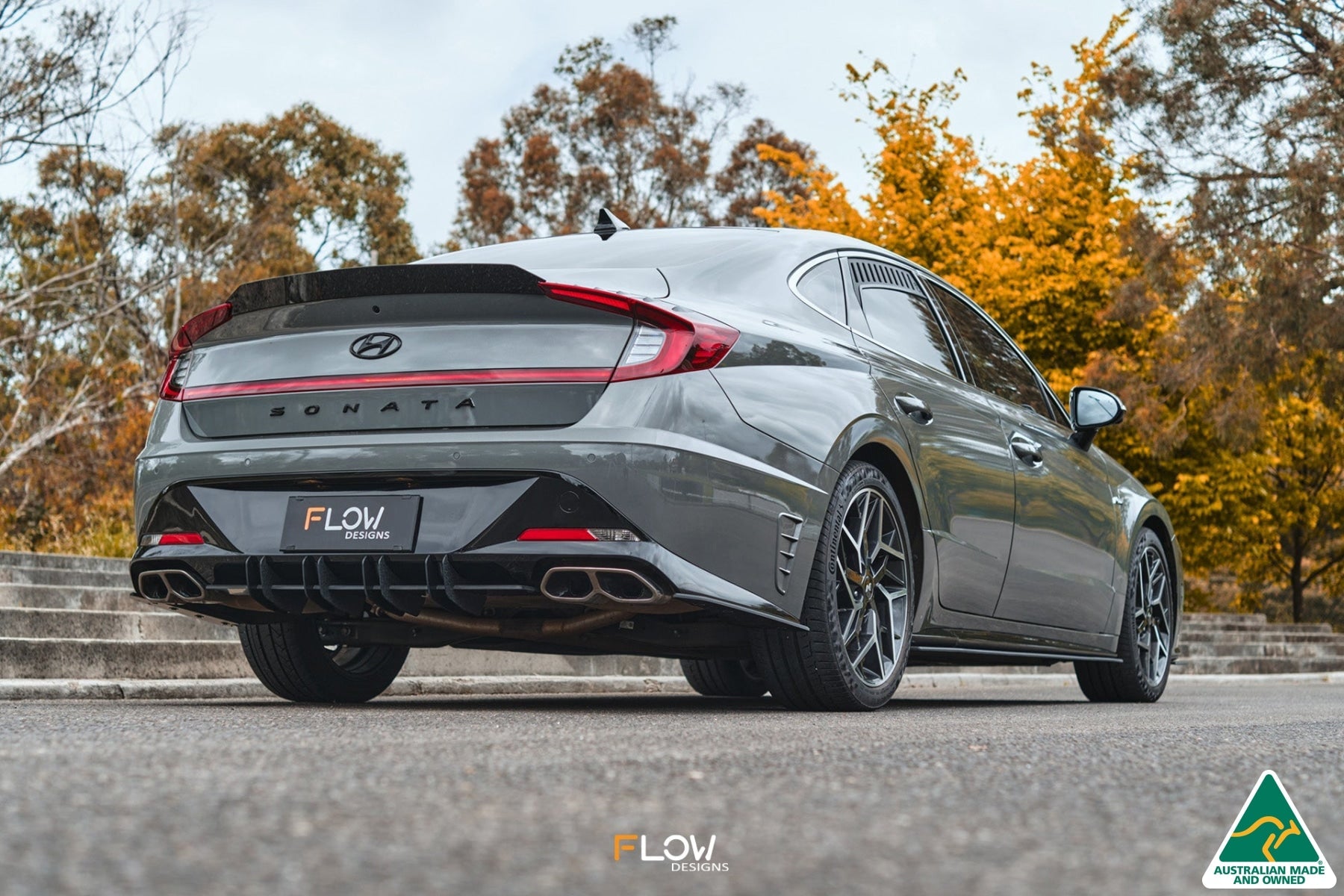 FLOW Designs  DN8 Sonata N Line 2020-2023 Rear Spoiler Extension - MODE Auto Concepts