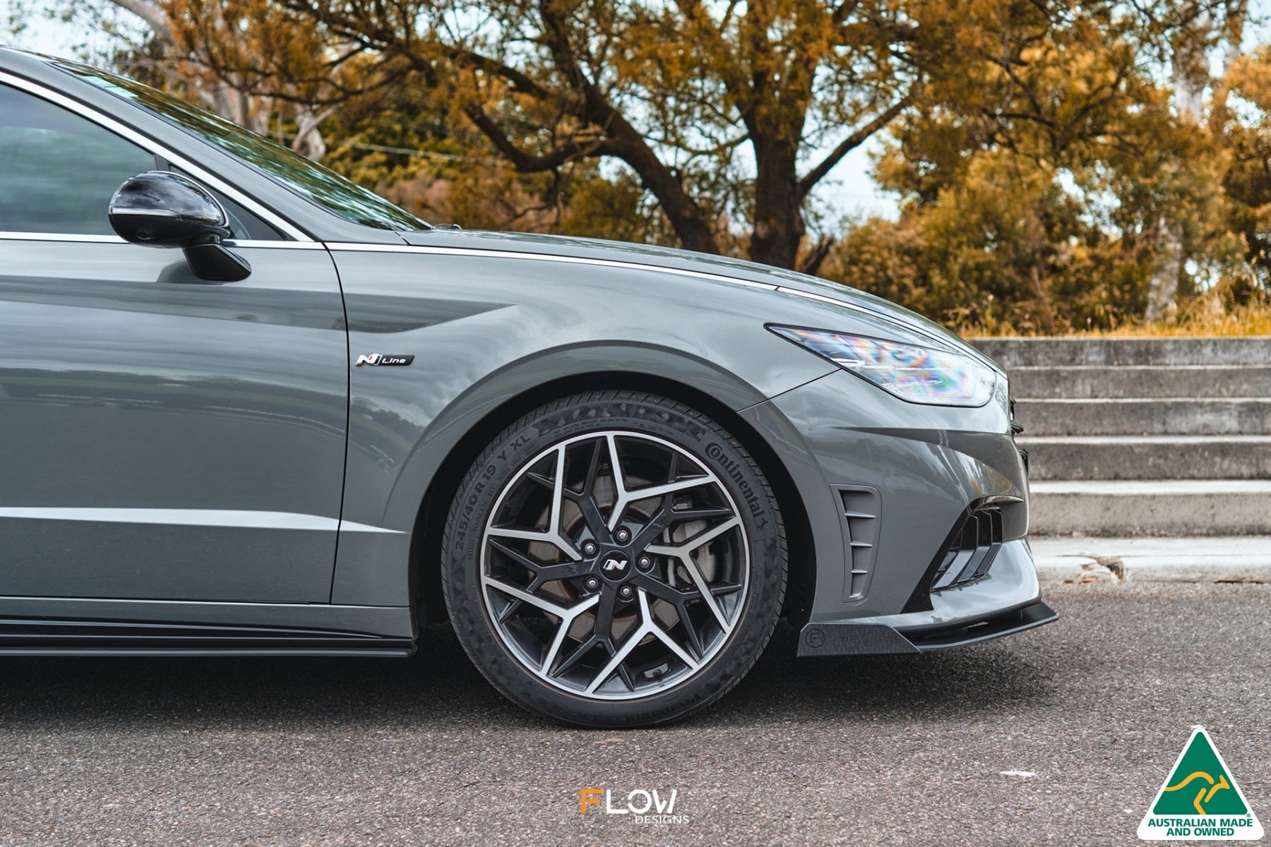 FLOW Designs  DN8 Sonata N Line 2020+ Front Lip Splitter Winglets (Pair) - MODE Auto Concepts