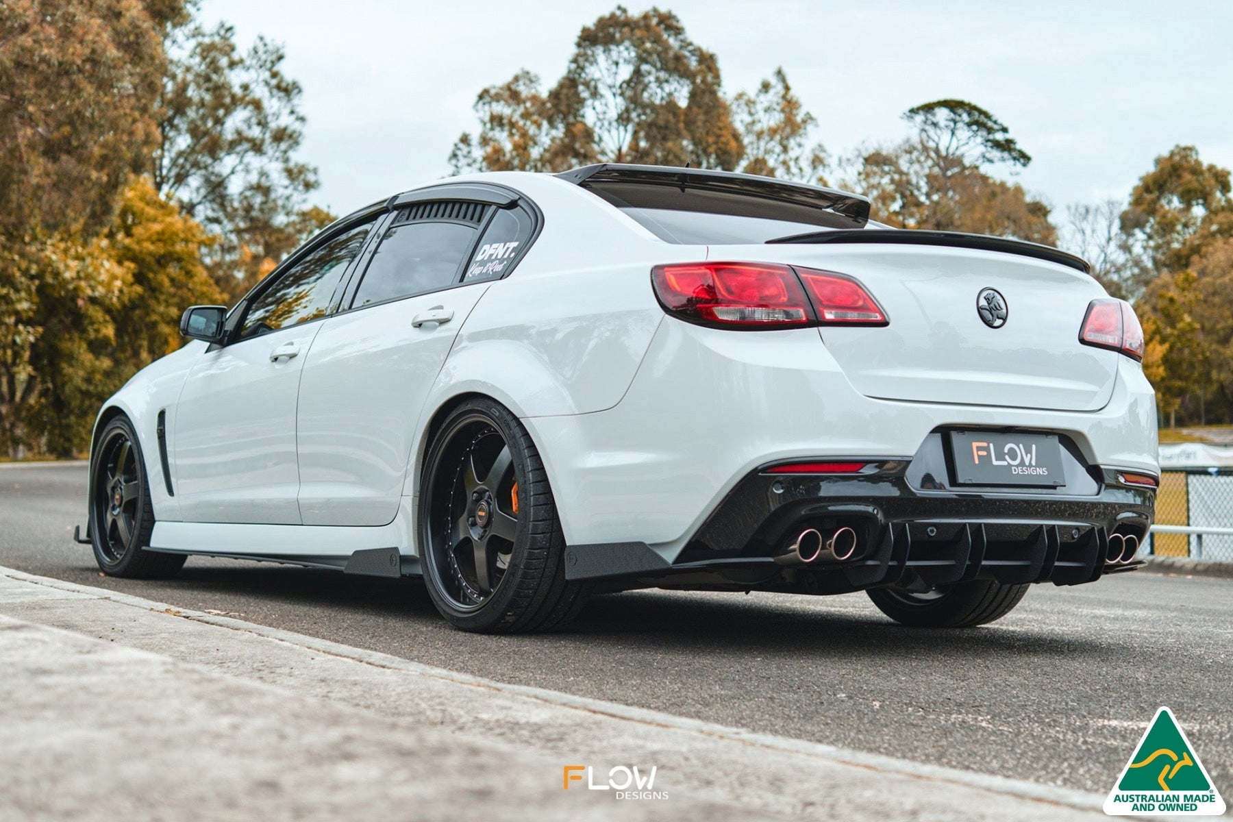 FLOW Designs  VF Commodore S2 Sedan Side Skirt Splitter Winglets (Pair) - MODE Auto Concepts