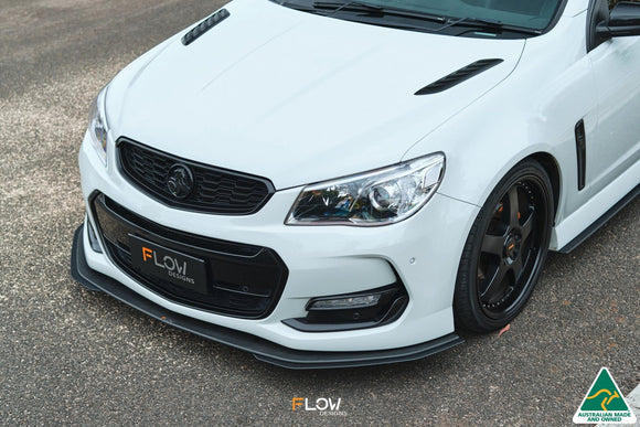FLOW Designs  VF Commodore S2 Sedan Front Lip Splitter Extensions (Pair) - MODE Auto Concepts