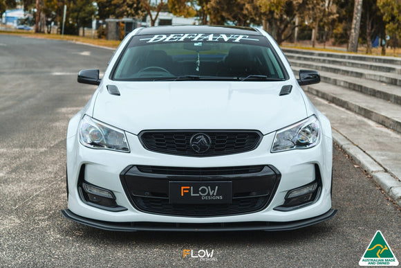FLOW Designs  VF Commodore S2 Sedan Front Lip Splitter Extensions (Pair) - MODE Auto Concepts