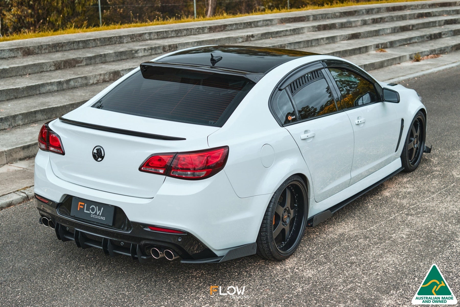 FLOW Designs  VF Commodore S2 Sedan Side Skirt Splitters (Pair) - MODE Auto Concepts