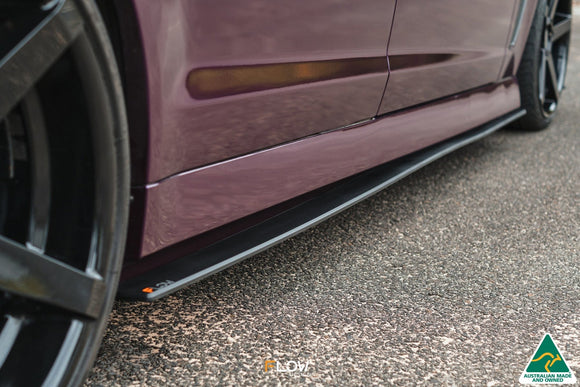 FLOW Designs  VF Commodore S1 Ute Side Skirt Splitters (Pair) - MODE Auto Concepts