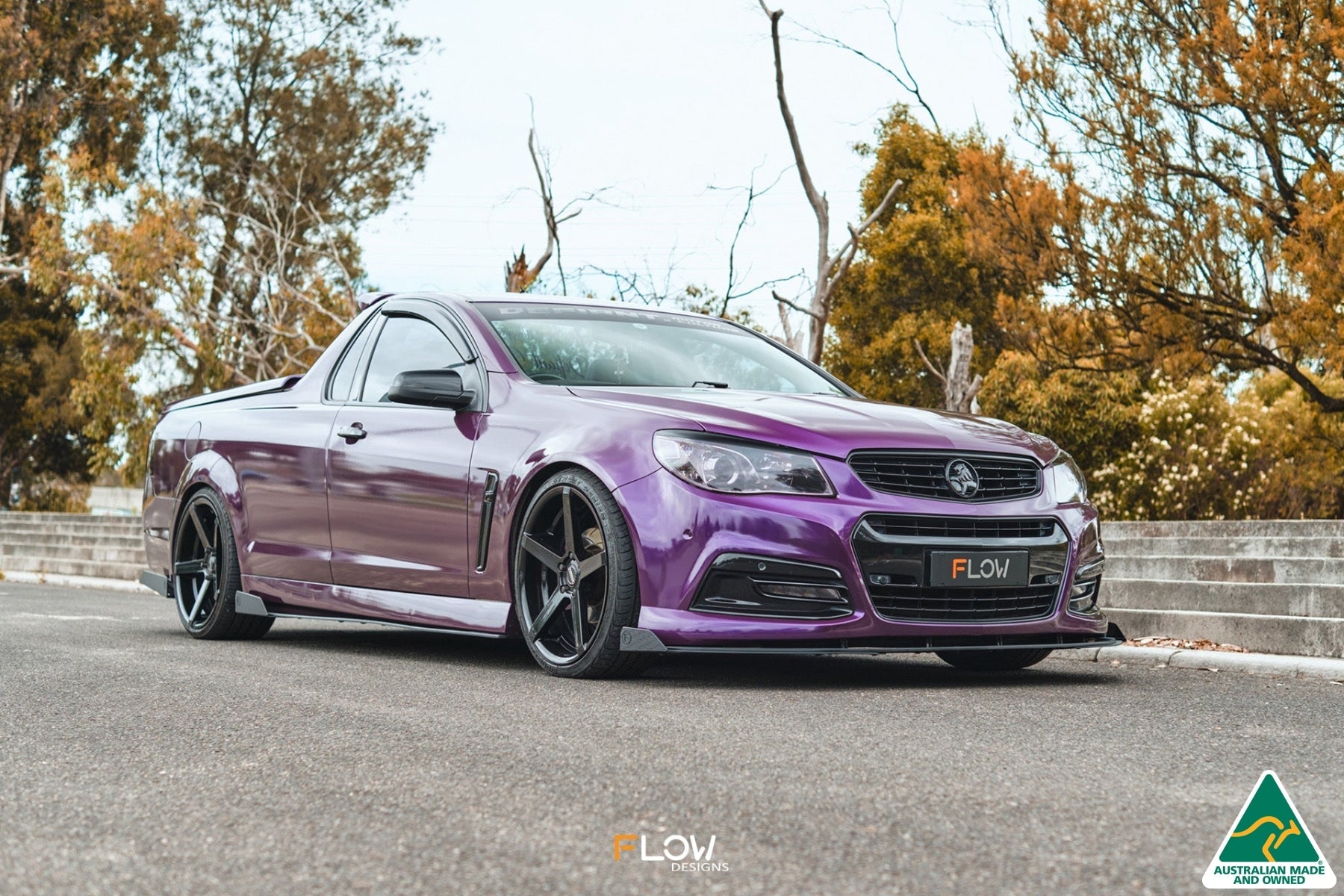 FLOW Designs  VF Commodore S1 Ute Side Skirt Splitter Winglets (Pair) - MODE Auto Concepts